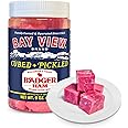 Bay View Smoked Pickled Polish Sausage, No MSG, Gluten Free, No Soy, 0g Sugar, 9g Protein, Hardwood Smoked, Mouthwatering Pickled Snack (9oz (Pack of 1), Ham)