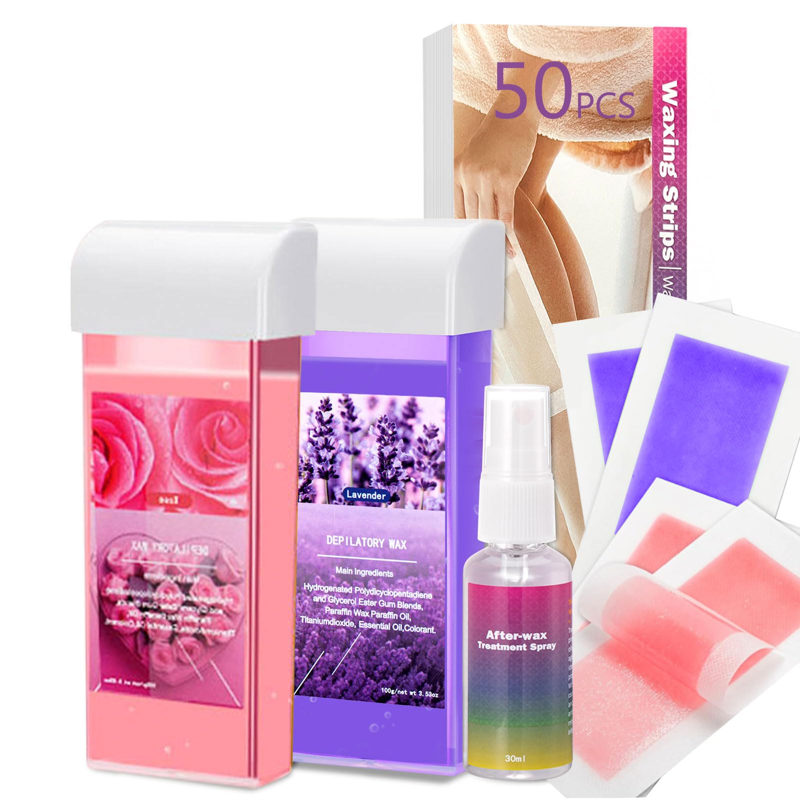 Roll On Wax Kit, Hawcay Depilatory Wax For