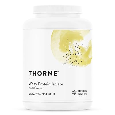 Thorne Research - Whey Protein Isolate - Easy-to-Digest Whey Protein Isolate Powder - NSF Certified for Sport - Vanilla - 29.5 oz
