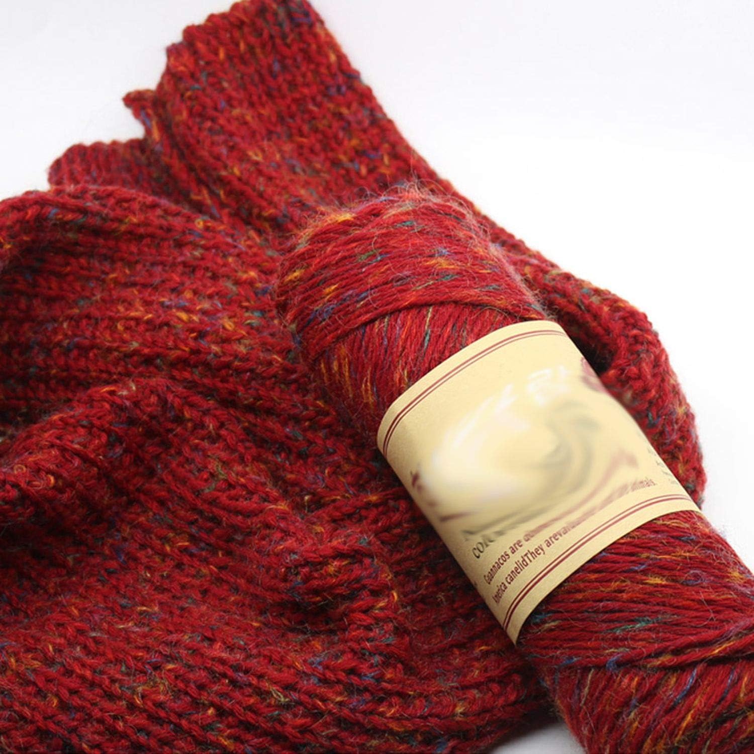 Ovillo de lana gruesa para tejer a mano, 500 g, algodón, N8, talla única: Amazon.es: Hogar