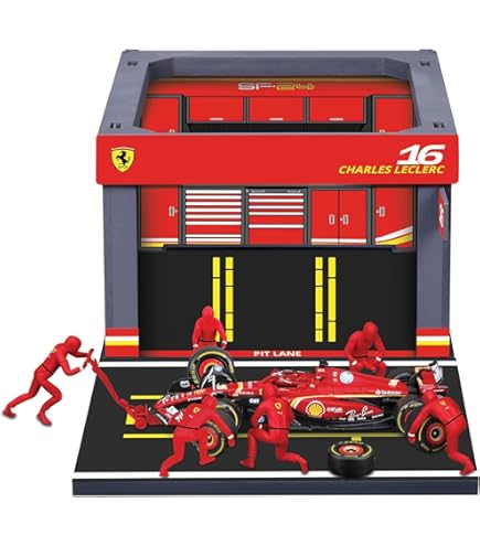 Diorama Garagem de Pit-Stop Oracle Red Bull Racing RB20 - Max
