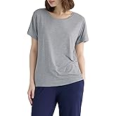 Latuza Women's Viscose Pajama Top Crew Neck Sleep T-Shirt