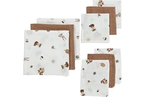 Starter Set - 9-Pack - Muslin - Forest Animals Toffee