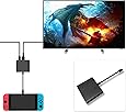 FastSnail HDMI Type C Hub Adapter for Nintendo Switch, HDMI Converter Cable for Nintendo Switch (Black)