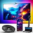 Ailofy Smart TV LED Backlight with Camera for 55-65 inch Screens, 12.5ft LED Strip Lights Sync to Screen& Music, Color Changing Lights for TV Work with Alexa & Google Assistant, App Control