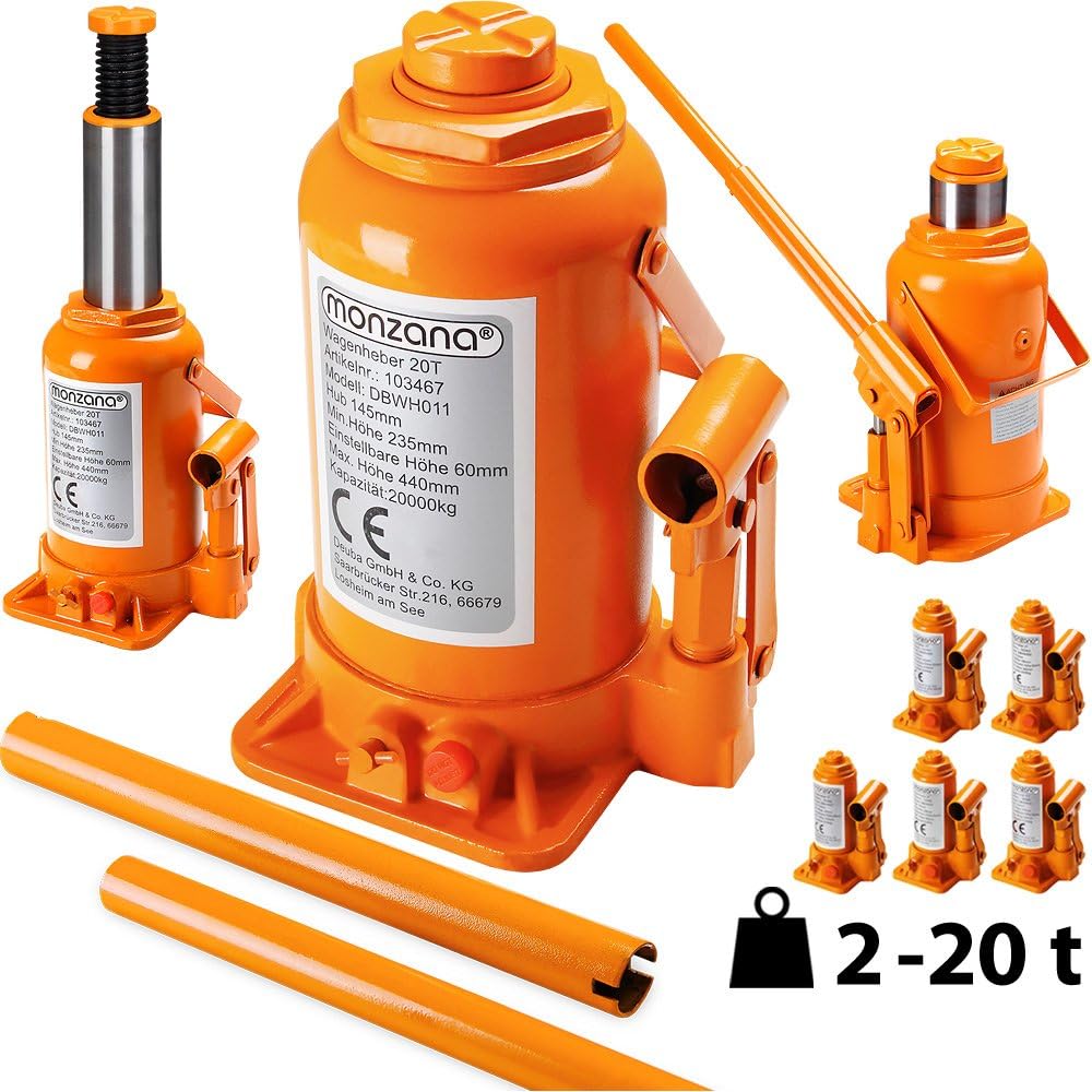 Hydraulic Bottle Car Jack 220 t Lifting Ram Van Boat Truck Caravan