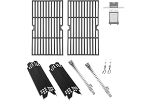 BBQration Replacement Parts Kit for Nexgrill 2-Burner 720-0864 720-0864M, Grill Parts Kit for Megamaster 720-0864MA, Grill Grate Kit for Nexgrill Replacement Parts