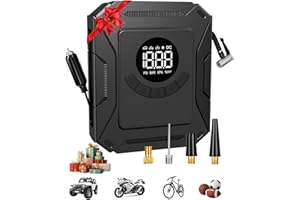 Portable Car Tire Air Pump - Automotive Accessories, 3-Meter Power Cord - 12V DC Powered Car Air Pump with Digital Pressure G