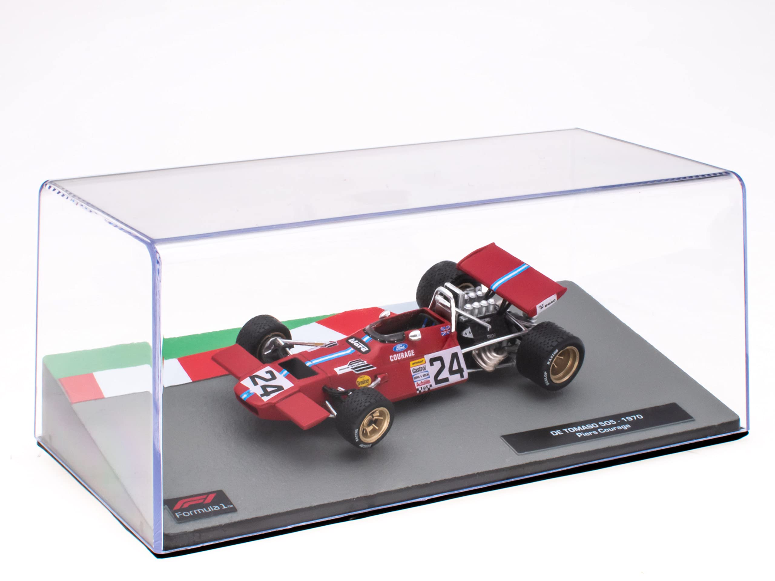 OPO 10 - Miniature car Formula 1 1/43 compatible with DE TOMASO 505 - Piers Courage - 1970 - F1 FD170