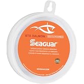 Seaguar STS Salmon 100% Fluorocarbon Fishing Line Leader, 100yd Spool, Clear, Multiple Sizes