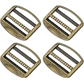 PATIKIL Ladder Lock Buckle Slider, Zinc Alloy Adjustable Webbing Strap Release Buckles Belt Tri-Glide for Backpack Sewing