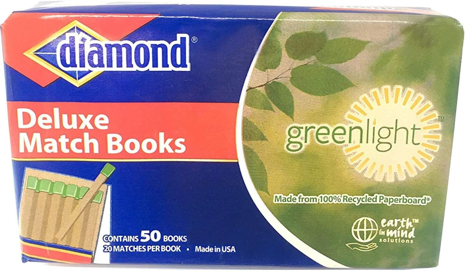 Diamond Deluxe Greenlight Match Books 1000 Matches Amazon.ca Home