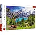 Trefl Lake Oeschinen, Alps, Switzerland 1500 Piece Jigsaw Puzzle Red 33"x23" Print, DIY Puzzle, Creative Fun, Classic Puzzle for Adults and Children from 12 Years Old
