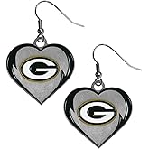 Siskiyou Sports NFL unisex-adult Heart Dangle Earrings