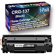 4-Pack Canon 137 Black Toner Cartridge Replacement - Compatible With ImageClass D570, MF232w, MF242dw Models
