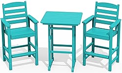 SERWALL Balcony Adirondack Chairs and Table 3