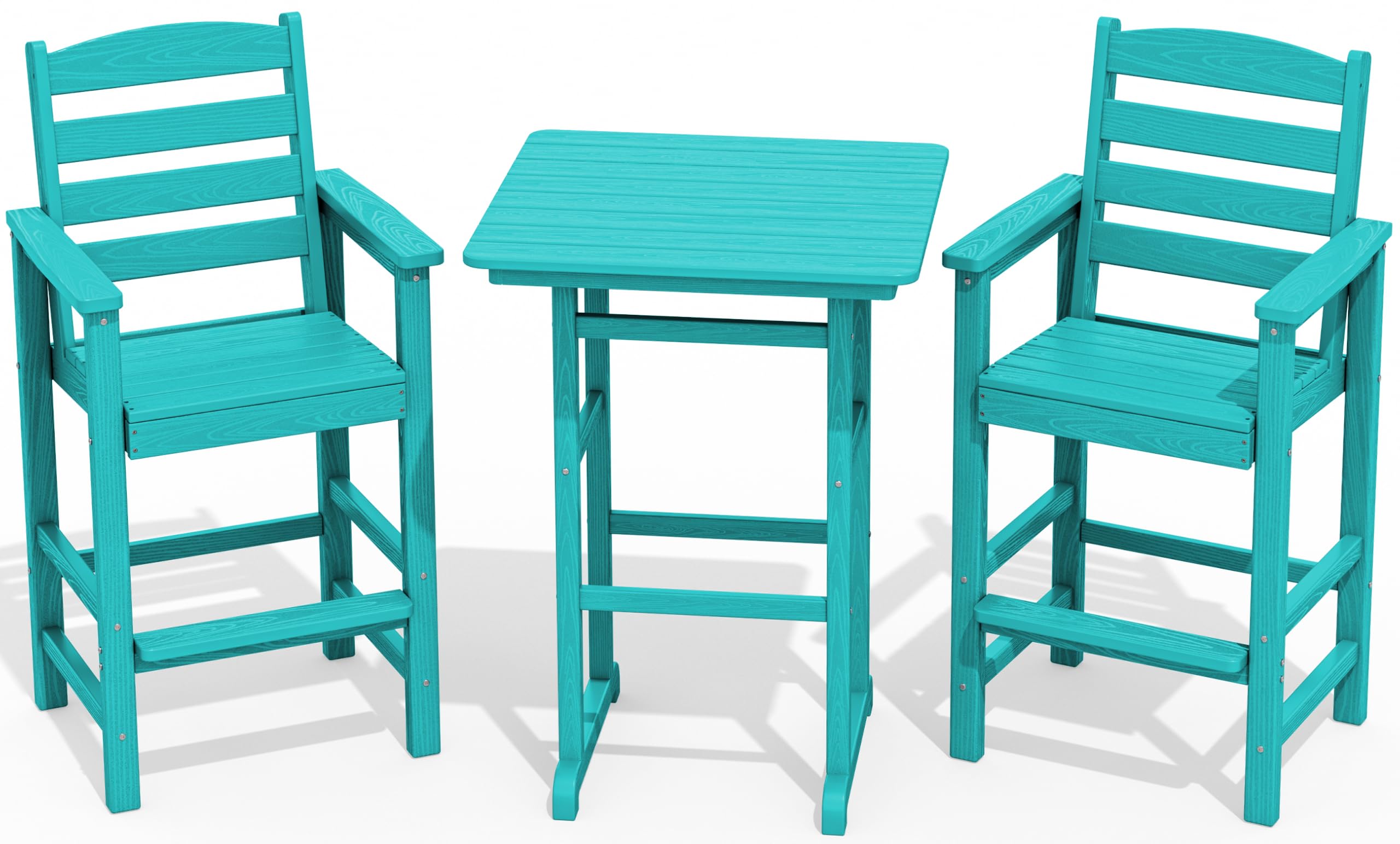 SERWALL Balcony Adirondack Chairs and Table 3