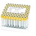 Atsuhut Vacutainer Blood Collection Tubes Lab Vacuum Blood Collecting Tube for Pet Animals Veterinary Lab Supplies 100 Pcs Wrap Packaging (Gel&Clot Tube, 5ml)