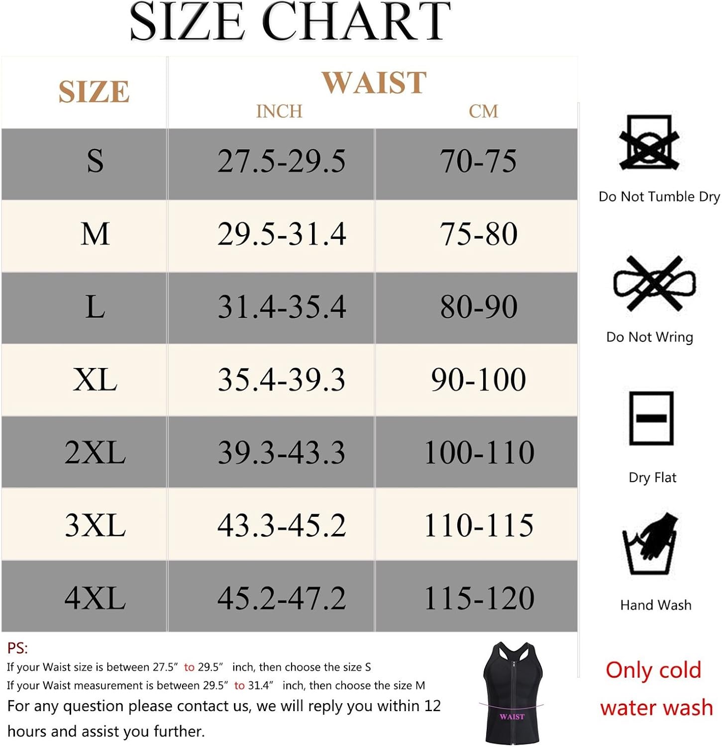 BRABIC Men Sauna Sweat Vest Tank Top Shirt for Weight Loss Waist Trainer Workout: Clothing