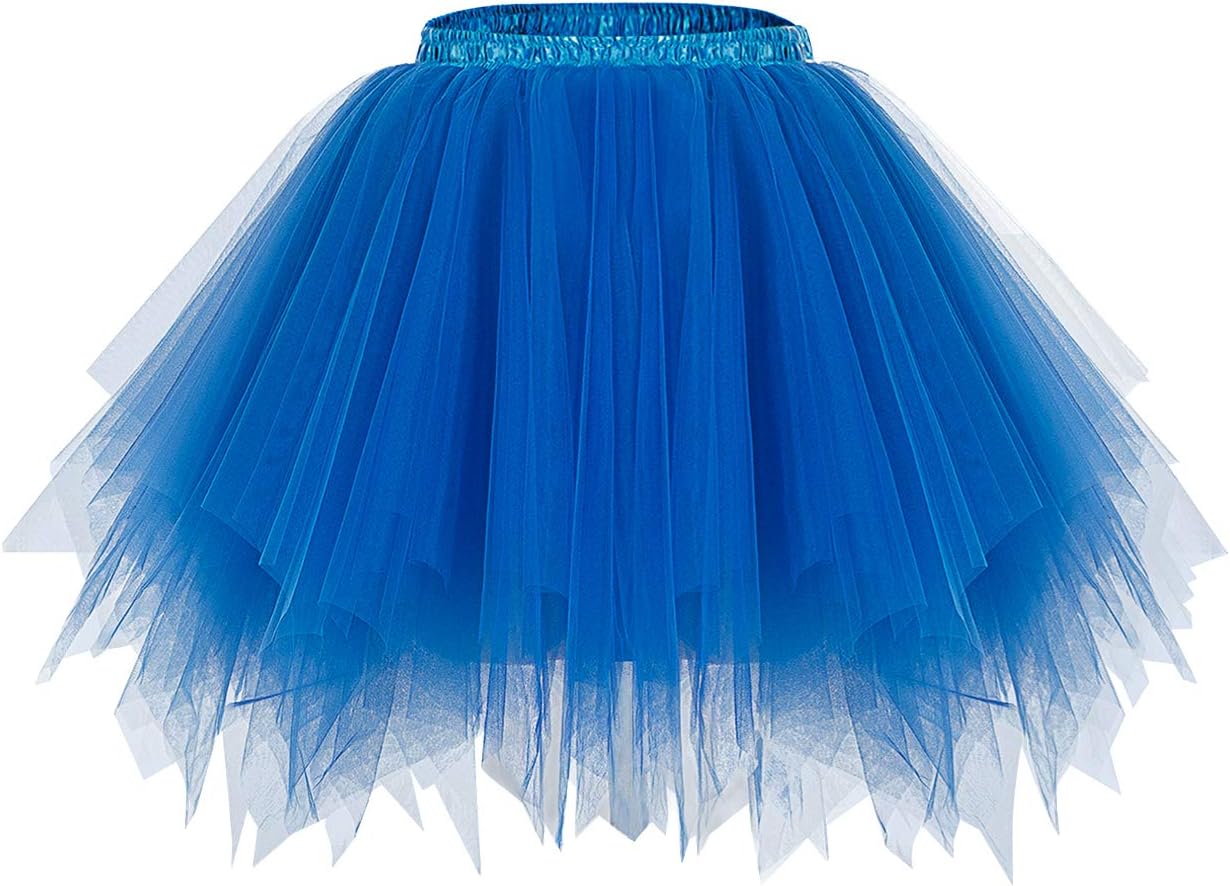 BridesmayWomen's Short Party Tutu Ballet Bubble Skirt Retro Petticoat Skirt