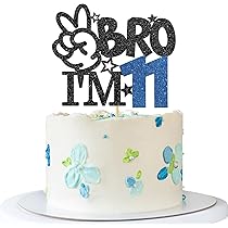 Amazon.com: RoadSea Brother I'm 11 Cake Topper - Boy 11th Birthday ...