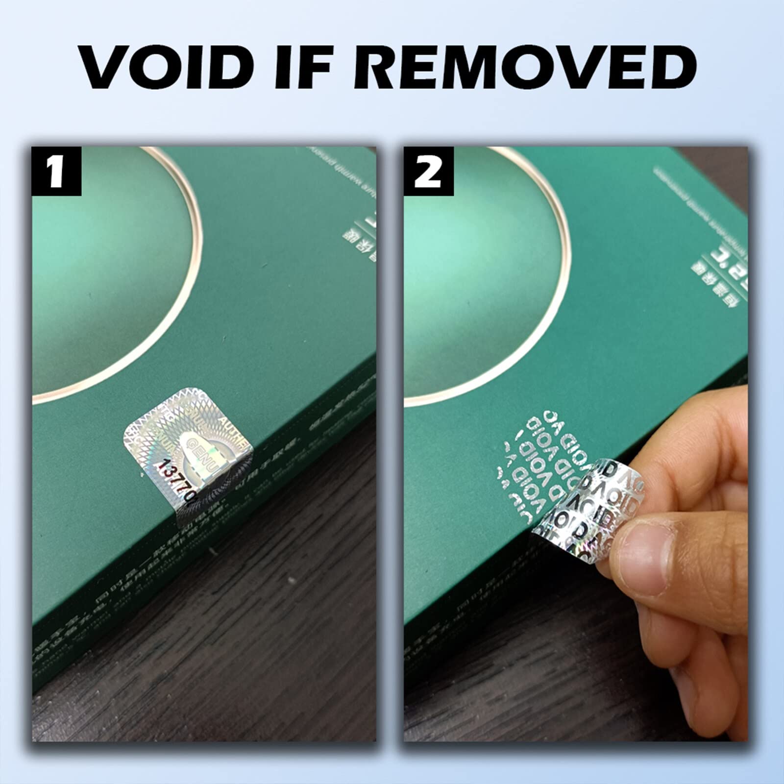 Mua dose not apply 300 Pcs Authentic Hologram Labels/Stickers Silver ...