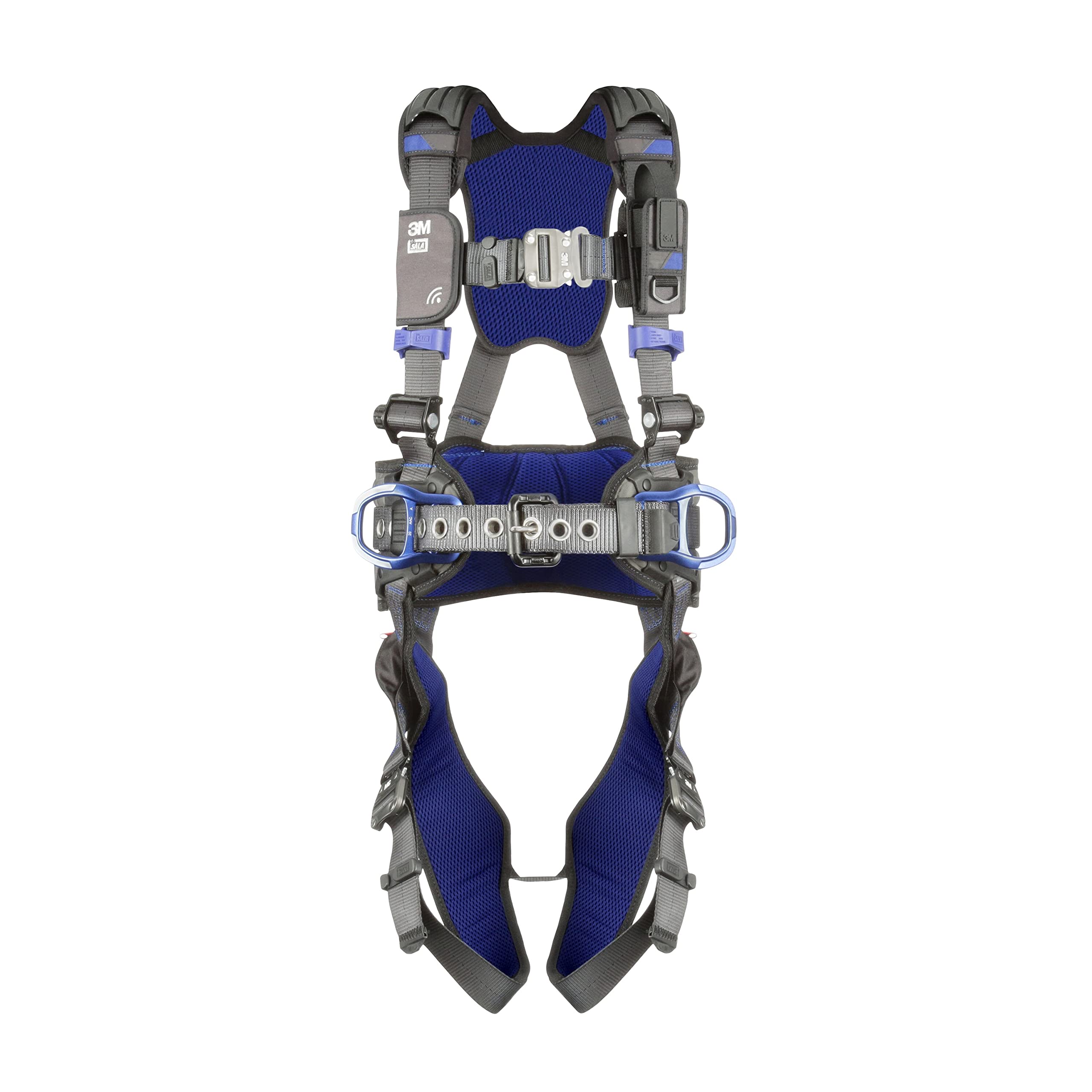 3M DBI-SALA ExoFit X300 Comfort Construction Positioning Safety Harness, Construction Fall Protection, Aluminum Back and Hip D-Rings, Auto-Locking Quick Connect Leg and Chest Buckles, 1113133, 2X Image
