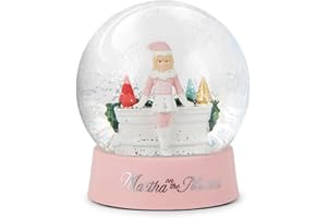 Martha Stewart Snow Globe Christmas - Martha on The Mantel Christmas Decor, Funny Collectible, Secret Santa Collectible, Snowglobes