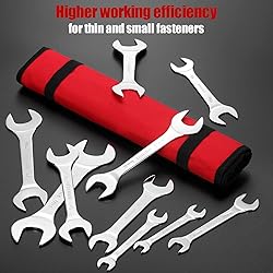RIMKOLO Super-Thin Open End Wrench Set, 16-Piece