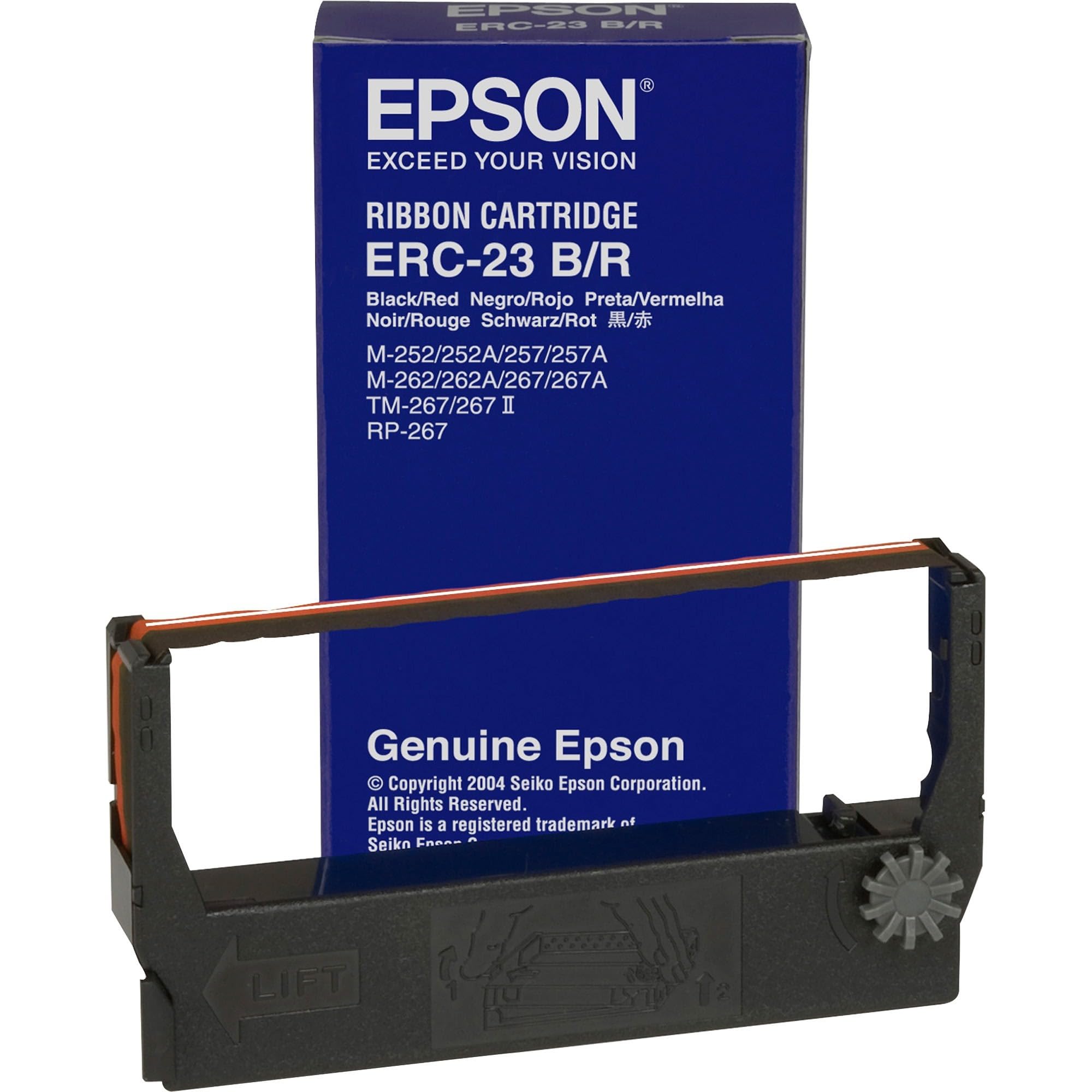 Epson - Print ribbon - 1 x black, red