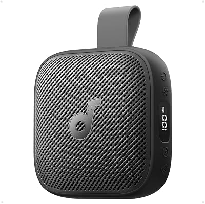 by Anker Boom Go 3i, tragbarer Lautsprecher mit 15W Sound Schwarz