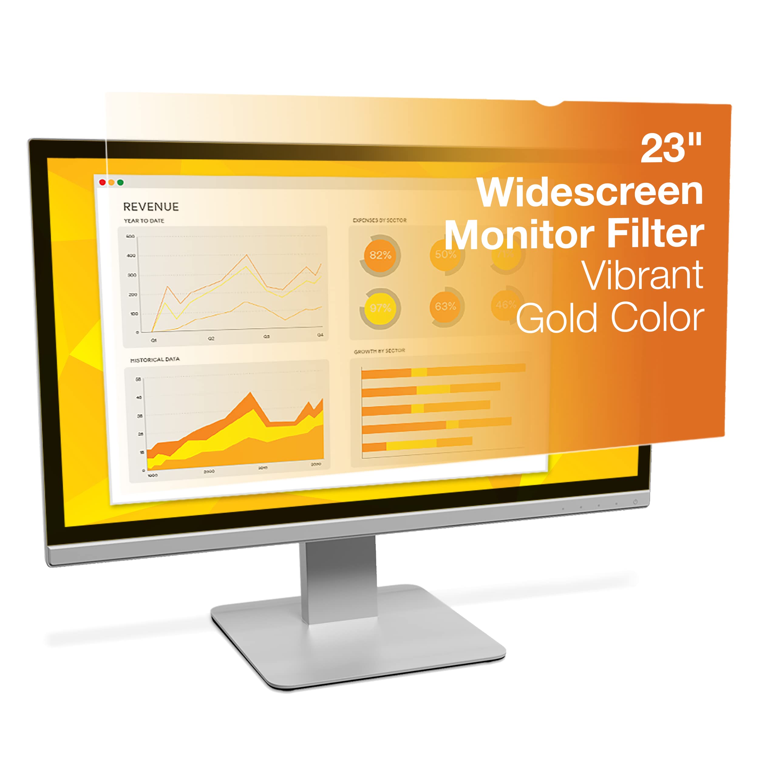 3M 23.0" Widescreen Gold Privacy Filter - 98044064396