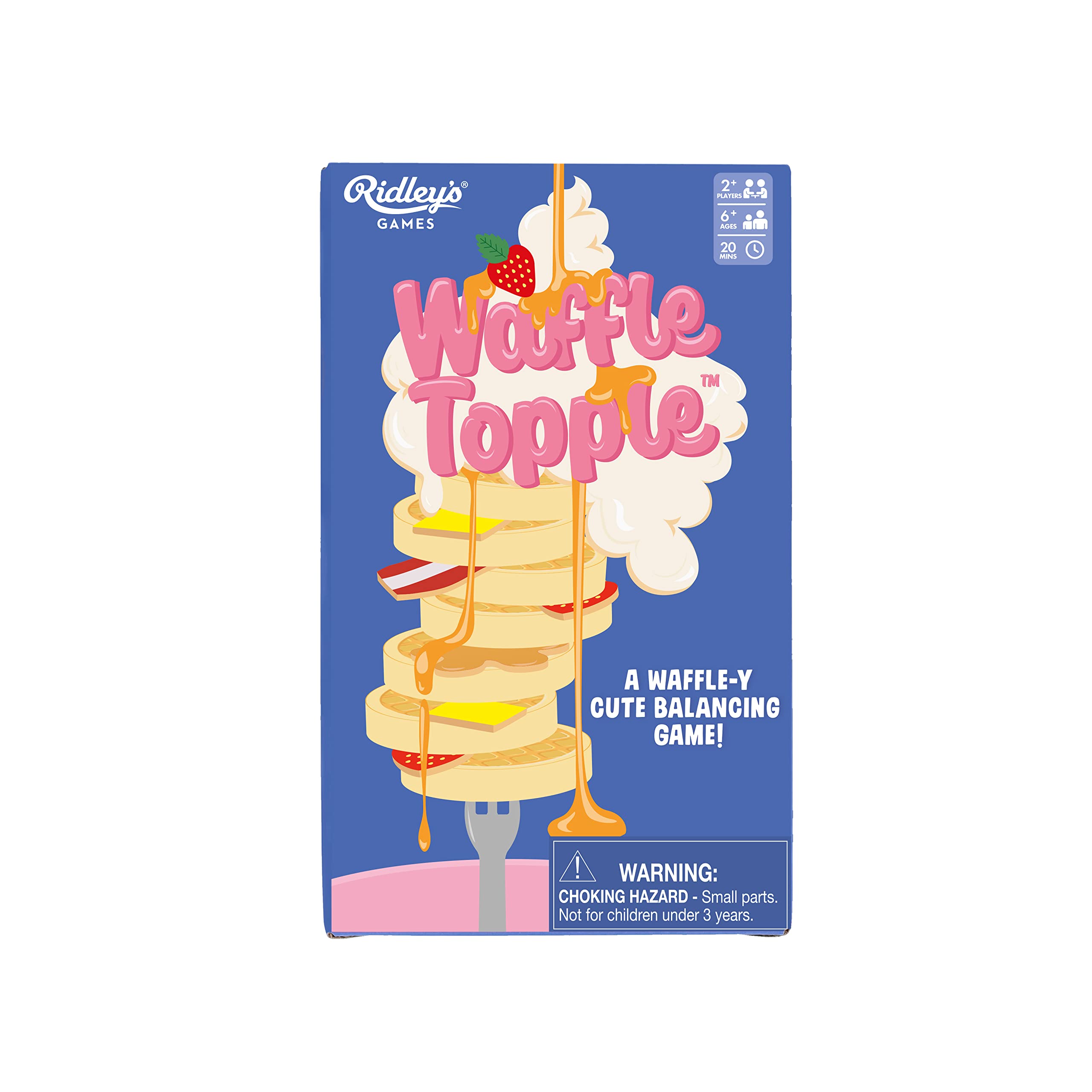 Ridley’s | Waffle Topple | Party Game | Ages 6+ | 2+ Players | 20 Minutes Playing Time