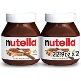 Nutella Creamy Hazelnut Spread with Cocoa, 2 Ct, 45.8 oz total | Nutella spread is a breakfast favorite for toast and pancakes, on desserts and with snacks