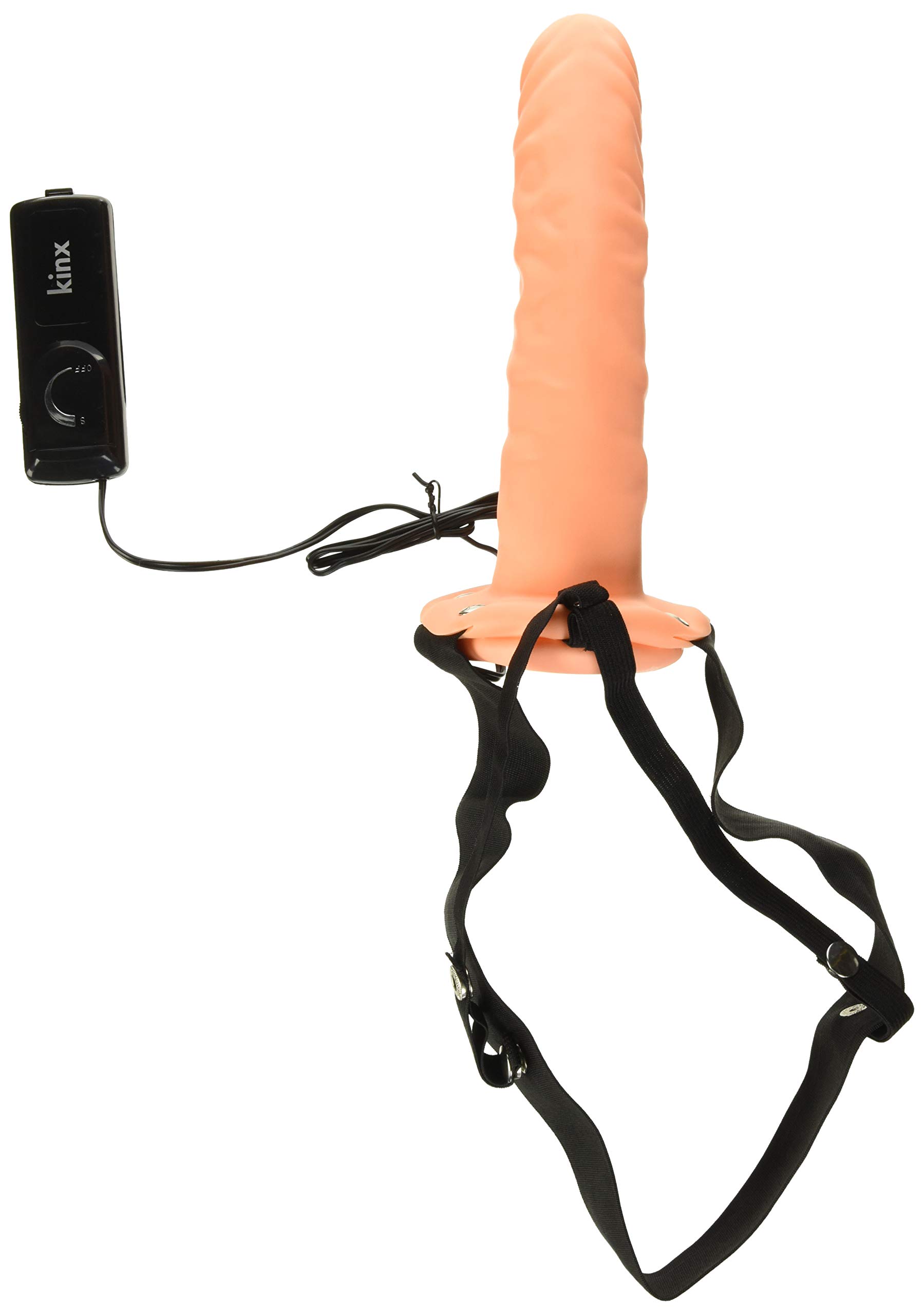 Me You Us - The Extender Plus Vibrating Hollow Strap On Flesh,White,One Size,3223-01V-FL-BX