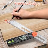 Preciva 8 Inch Digital Sliding Bevel Gauge Angle Finder ABS Handle view 6