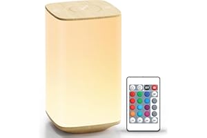 Auxmir Night Light for Baby Kids, 4000mAh Rechargeable Nursery Night Light with Touch Sensor & Remote Control, Bedside Lamp w