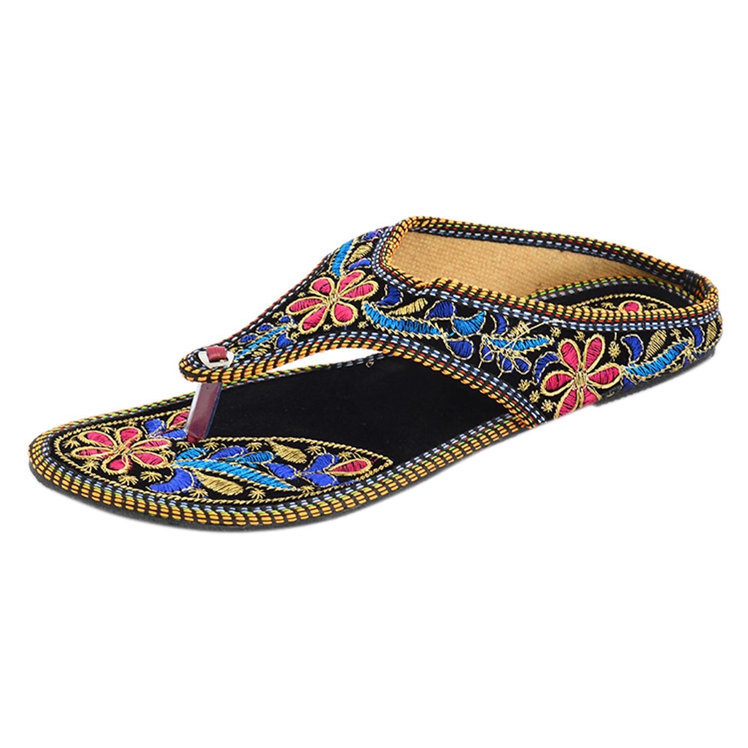 thari choice women's velvet chappal slipper