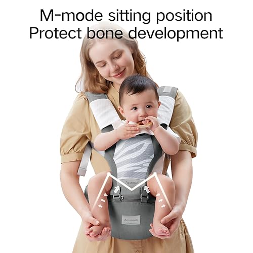 Baby Carrier Newborn to Toddler, Baby Carrier with Hip Seat