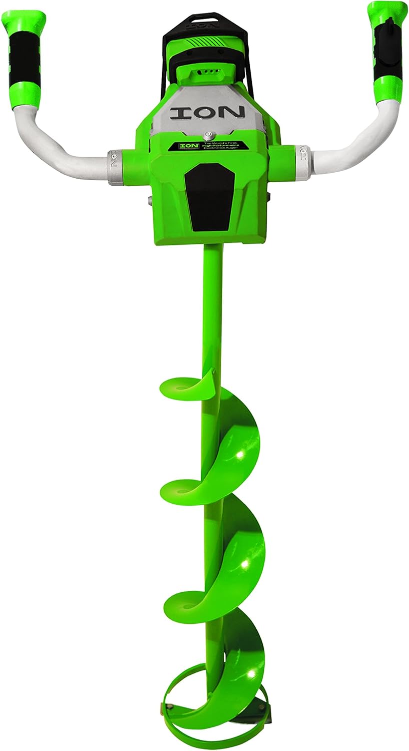 ION 15265 40V Max Electric Ice Auger, 6Inch Ice Augers Sports & Outdoors