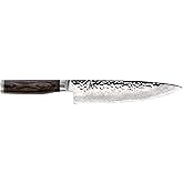 Shun Premier 8" Chef's Knife, Handcrafted Japanese Kitchen Knife for Professional and Home Chefs, VG-MAX Core with Damascus S