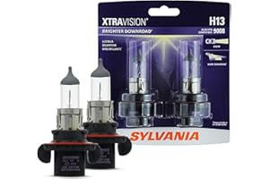 SYLVANIA - H13 XtraVision - High Performance Halogen Headlight Bulb, High Beam, Low Beam and Fog Replacement Bulb (Contains 2 Bulbs)