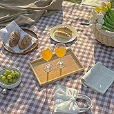 LRUUIDDE Large 80"x 60" Beach Blanket, Outdoor Picnic Blankets, Waterproof Sandproof Portable Blankets, Foldable and Lightweight for Spring Summer Camping, Beach, Park (Brown)