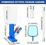 POSENOOR Pool Cleaning Kit with Vacuum Cleaner & 48" Pole Set view 2