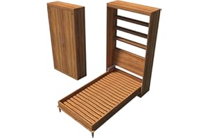 THE BEST DIY PLANS STORE IE Murphy Bed Plans Single Size DIY Hideaway Vertical Wall Bed Building Project