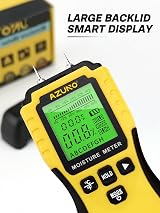 AZUNO Moisture Meter 8-Mode Pin Type Backlit LCD Audible Alert Wood Building view 7