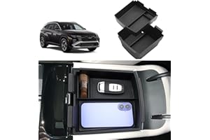 Coleya Double Layer (Only for Electronic Shift), 2025 2026 Tucson/Tucson Hybrid/Tucson PHEV Center Console Organizer, Durable