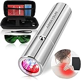 Red Light Therapy, Portable Powerful Red Infrared Light Therapy Device w/5 LEDs 5 Wavelengths, ASWAYSUN Blue Light Healing Therapy Torch for Body Knee Hand Muscle Joint Pain Relief Near Infrared Light
