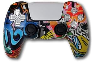 NuFix Controller Silicone Skin for Sony PS5 Extra Thick Anti-Slip Grip (Graffiti)
