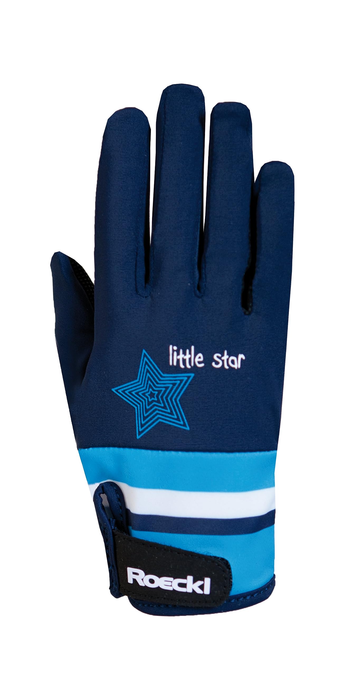 Roeckl Sports equestrian gloves KELLI, kids&youngst. summer riding glove, navy blue 4 — image 1